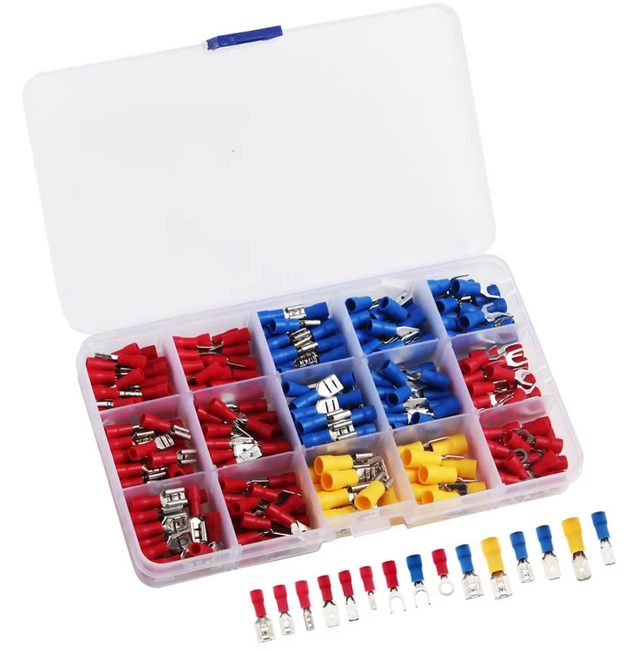 280pcs  set Cable Lugs Insulated Kit Wire