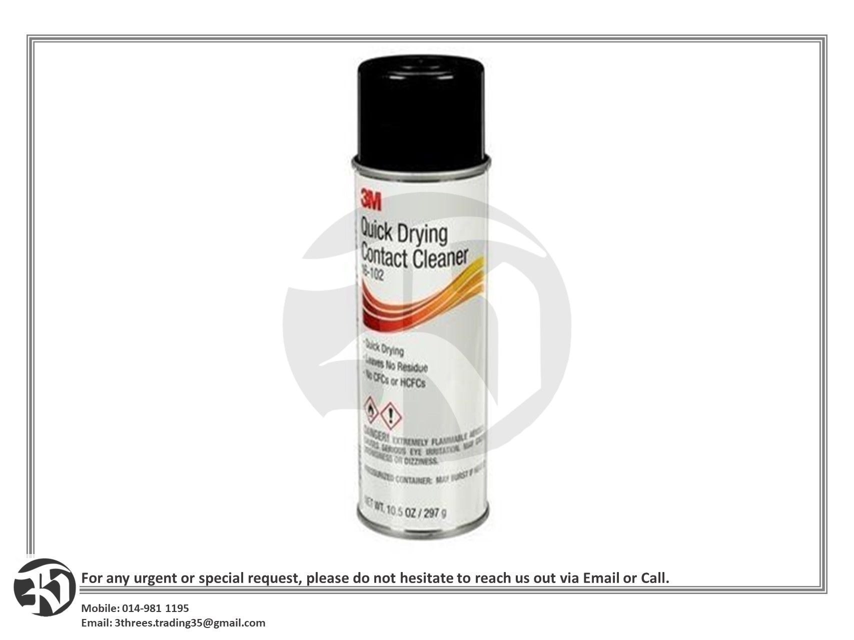 3M 16-102 Quick Drying Contact Cleaner