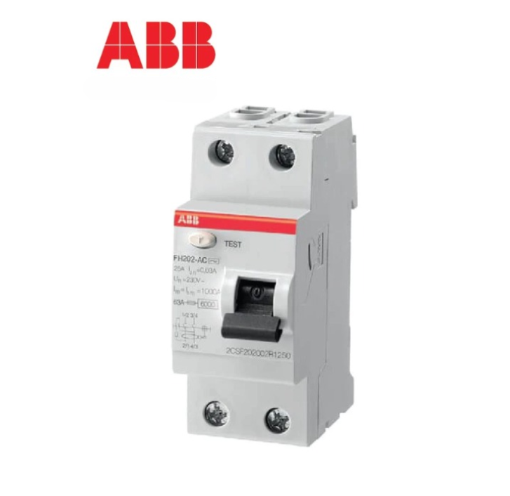 ABB RCCB/ELCB FH202 AC-63/0.1 (100MA) / 2 POLE (2P)