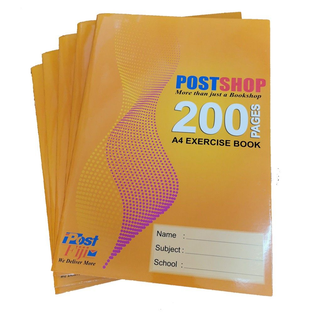 A4 EXERCISE BOOK 200 PAGES/70GSM