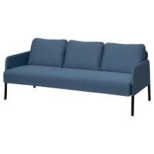 GLOSTAD 3-seat sofa, Knisa medium blue
