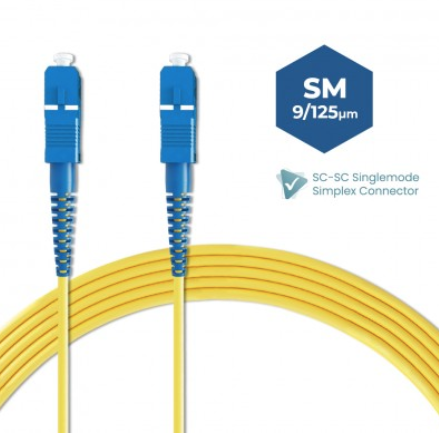 SC-SC 9/125 Singlemode Simplex Fiber Optic Patch Unifi Cable 20M 25M 30M