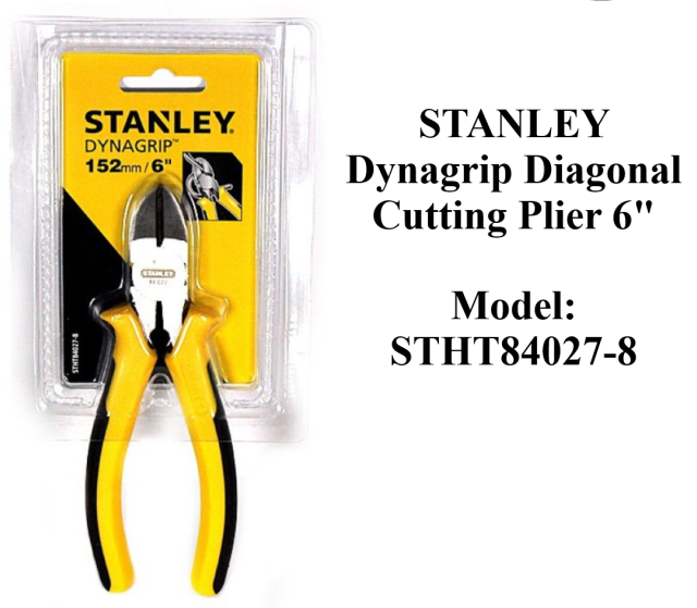 STANLEY DYNAGRIP DIAGONAL CUTTING PLIERS (6”) STHT84027-8