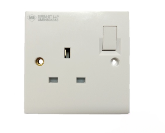 UMS 1213A 13A 1GANG SWITCH SOCKET OUTLET (FLUSH)
