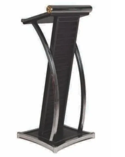 Rostrum RS100 - Stylish Wooden & Stainless Steel Podium Execitove Rostrum - Model ER-88B