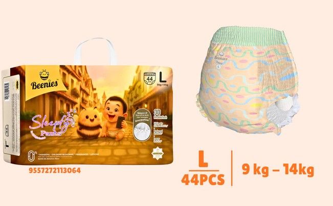 Beenies Sleepfy Jumbo Pack Baby Diaper Pants (Pull-Up) M–XXL | Single Pack Lampin Bayi Jenis Seluar Pek Jumbo 11306-L44 Pant 1pk SL-11305-11308