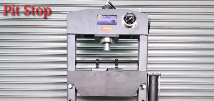 Pit Stop Hydraulic Shop Press 30Ton With C/W Pressure Gauge