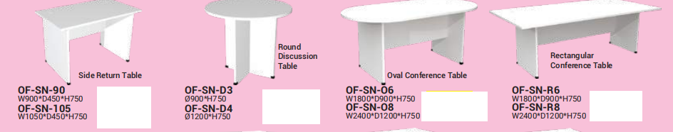 OFIS SN SERIES DISCUSSION TABLE _ WHITE COLOUR