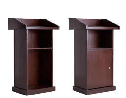Rostrum Lectern Drawer Stainless Steel c/w Logo