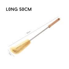 Bottle Brush Cleaning Tools Berus Botol Cawan Nylon Brush Long Wooden Handle Cup Brush Baby Bottle Brush Kitchen 50cm