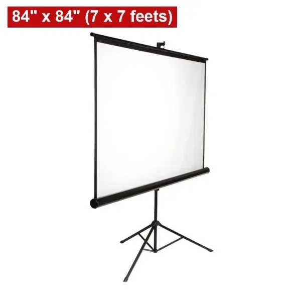 84" x 84" MEKI High Quality Projector Screen Matte White for LED/LCD Projector