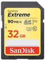 SANDISK SD EXTREME 90MB/S 32GB