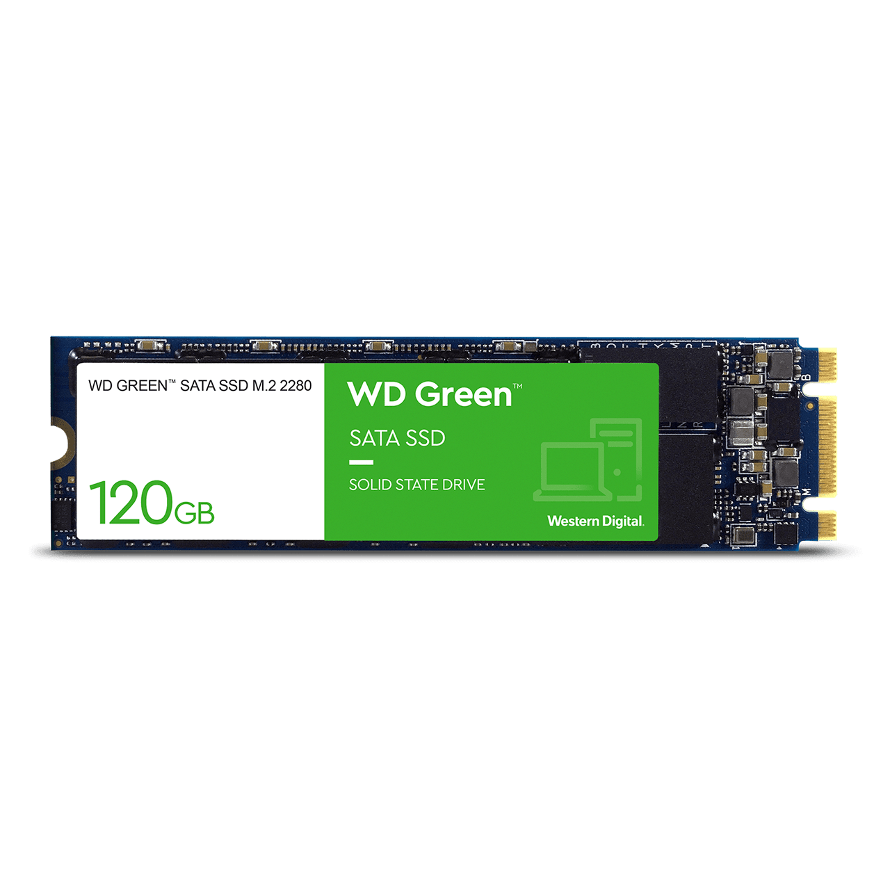 Genuine Malaysia Western Digital Warranty - WESTERN DIGITAL GREEN 120GB M.2 SATA SSD WDS120G2G0B