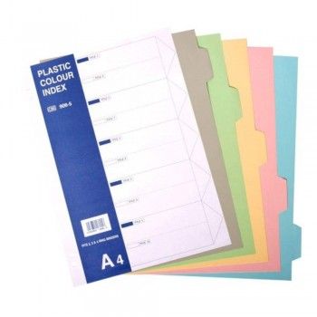 D'ARTE INDEX DIVIDER 5 COLOURS A4