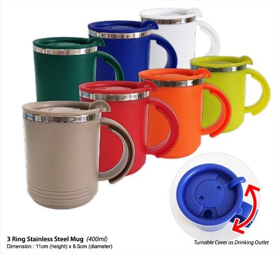 3 Ring Mug 400ml