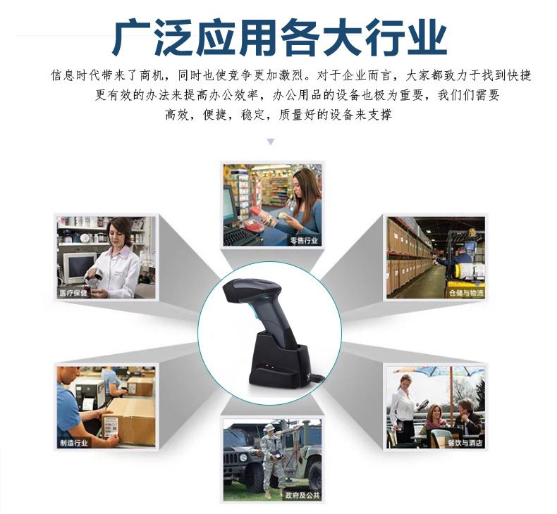 Heroje Wireless Barcode Scanner