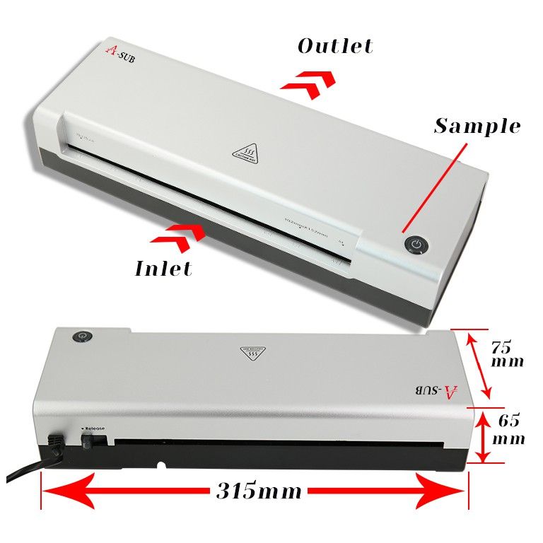 Hot sale A-SUB Laminating Machine A4 Laminator