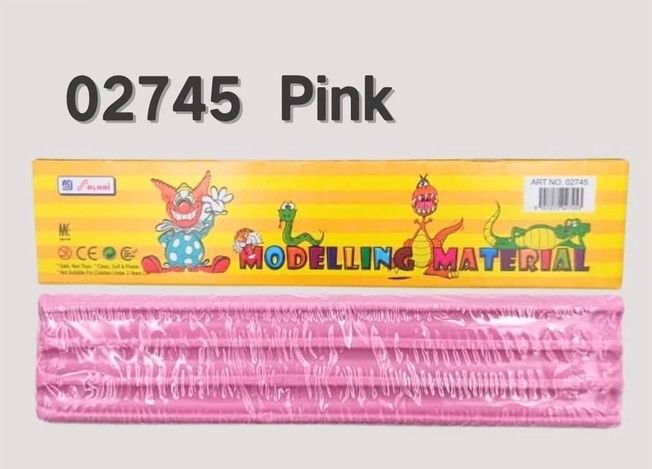 Modelling Material Clay Non-Toxic | Art Plasticine | Modelling Plasticine | Tanahriat 02745- Pink SL-02745-KK