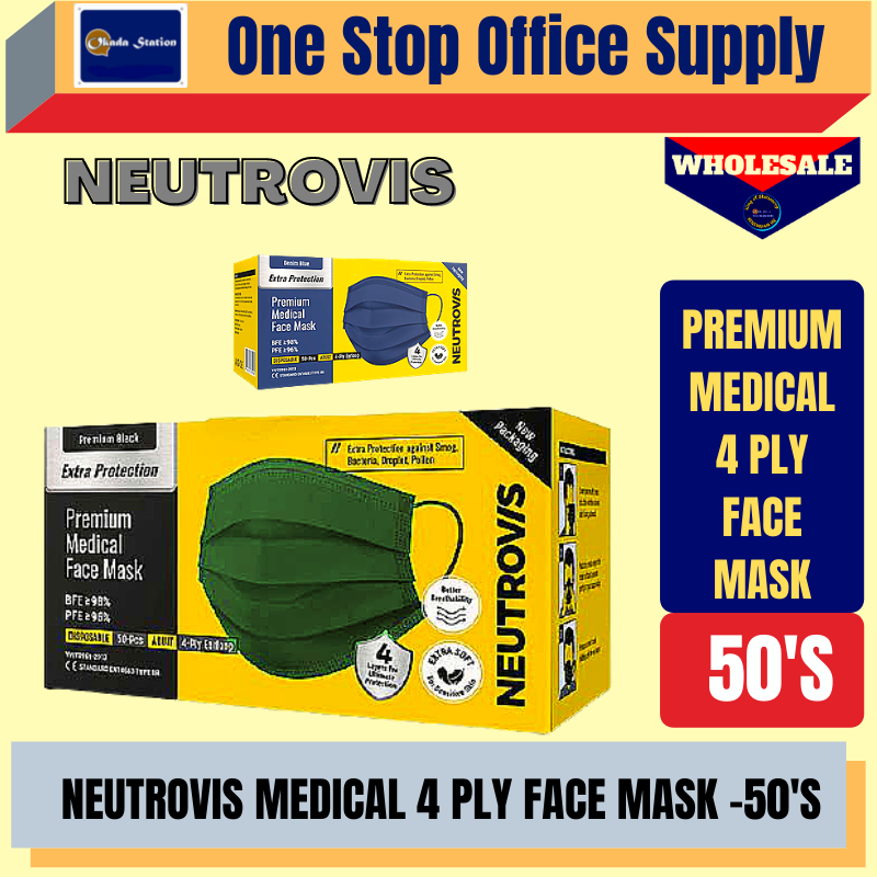 NEUTROVIS 4 PLY MEDICAL FACE MASK/ NEUTROVIS / FACE MASK / 4 PLY FACE MASK