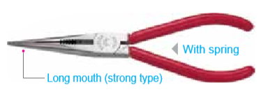 Temo 7"/180mm Electronics Long Nose Pliers