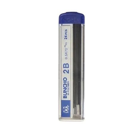 Buncho Pencil Lead 0.5mm (24 Tube) / 0.7mm (12 Tube)