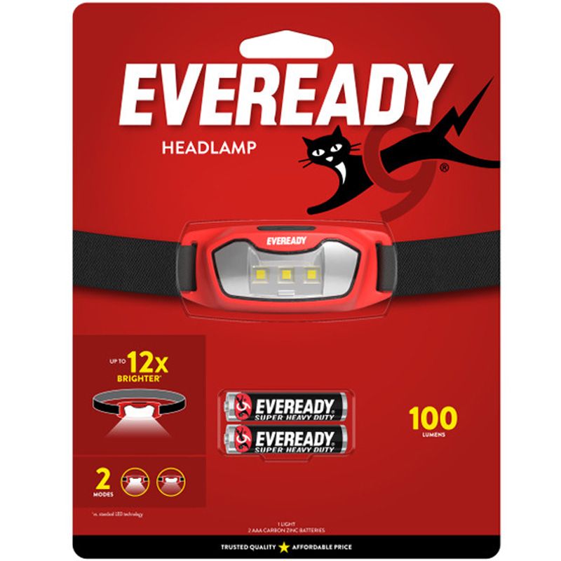EVEREADY LED HEADLIGHT WITH BATTERIES