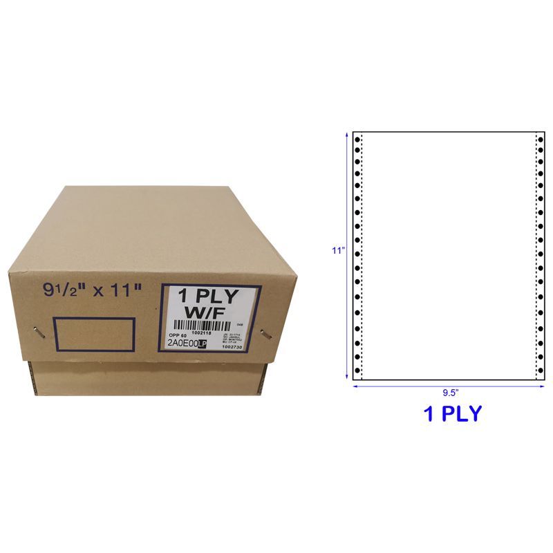 Plain Form 1 ply (9 1/2'' x 11'')