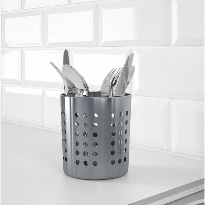 *IKEA ORDNING Stainless steel Cutlery Stand