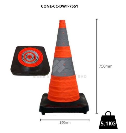 Collapsible safety Cone