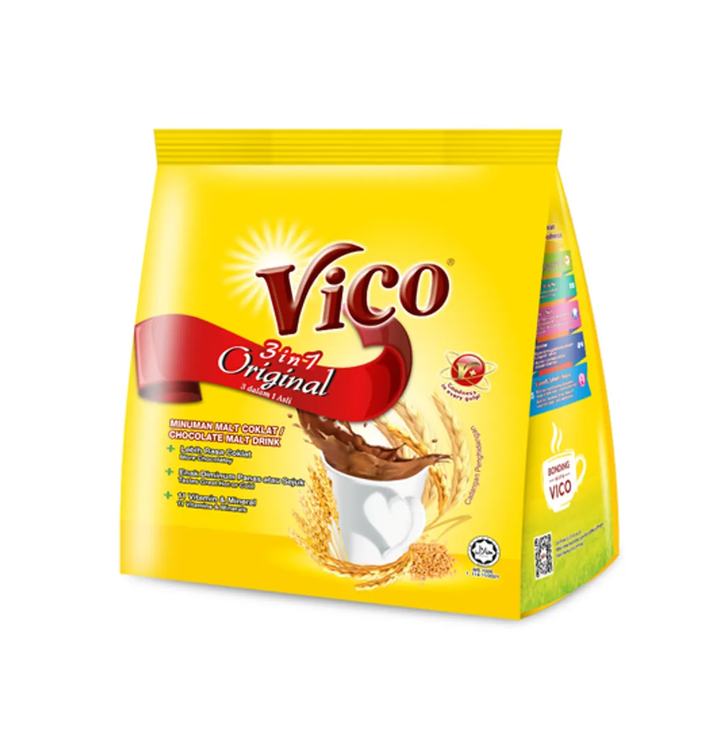 Vico 3in1 Chocolate Malt Drink (12'sX32g)