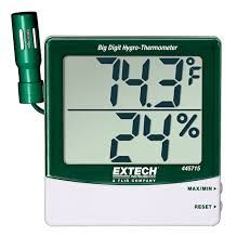 Extech 445815 Hygro-Thermometer Humidity Alert w/Dew Point
