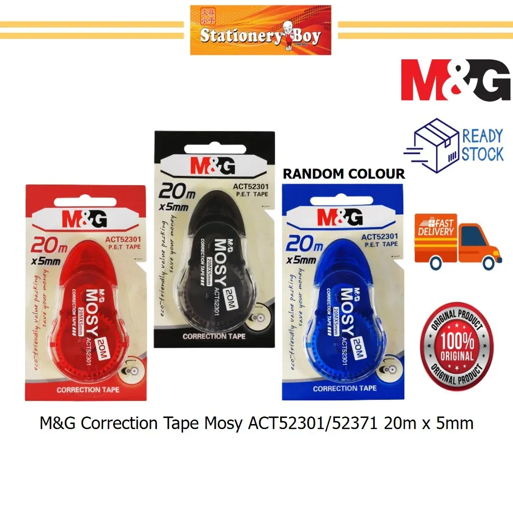M&G Correction Tape Mosy ACT52301/52371 20m x 5mm / Pita Pembetulan