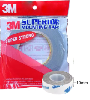 3M DOUBLE SIDED PE FOAM TAPE 1600TG 鈥�10MM / 16MM / 22MM X 10M