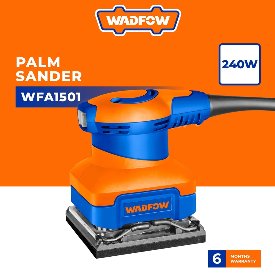 WADFOW PALM SANDER BASE SIZE (110MM X 100MM/240W) [FREE SANDING PAPER 1 PC] (WFA1501)