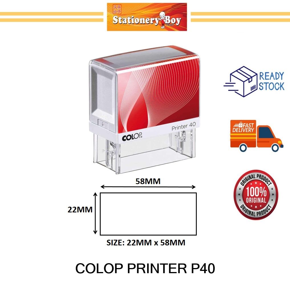 COLOP PRINTER P40 SELF INKING STAMP