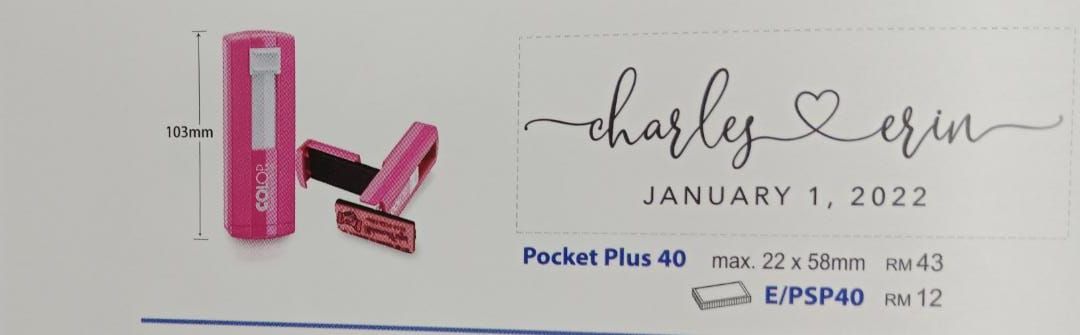 COLOP POCKET PLUS 40 (22X58MM)