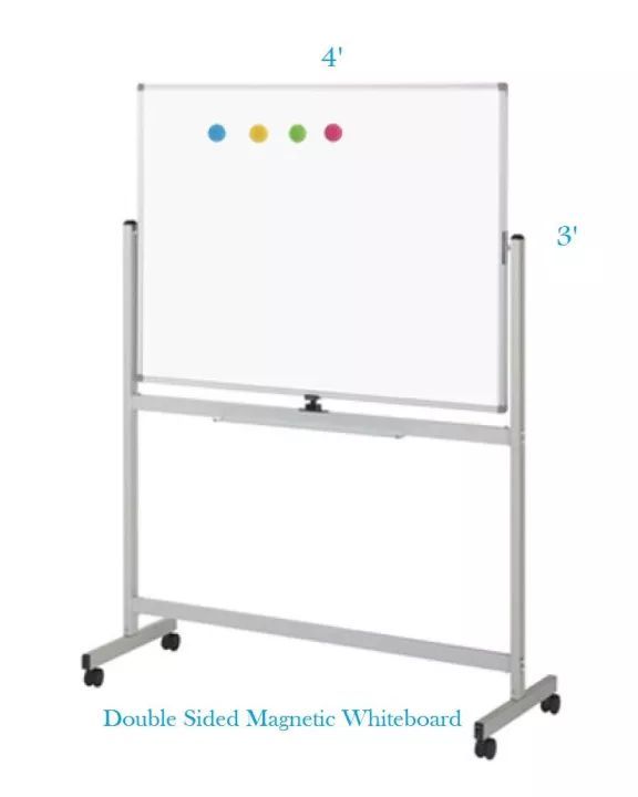 Whiteboard 3x4 Double Sided with Stand