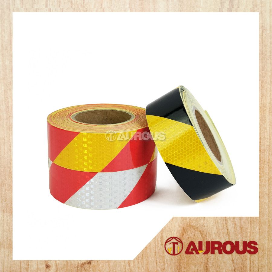 - BLACK & YELLOW SAFETY SELF ADHESIVE REFLECTIVE TAPE STICKER [50mm x 25m]