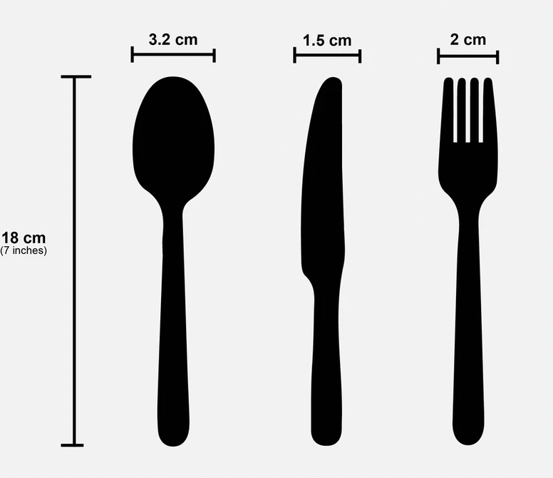 [Thick] Premium 7" inches Disposable Plastic Spoon & Fork Black / XL size Party Spoon , Fork & Knife (50pcs)