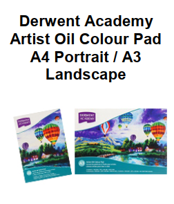 Genuine Malaysia Derwent Academy Product - Derwent Academy Artist Oil Colour Pad A4 Portrait R31225F