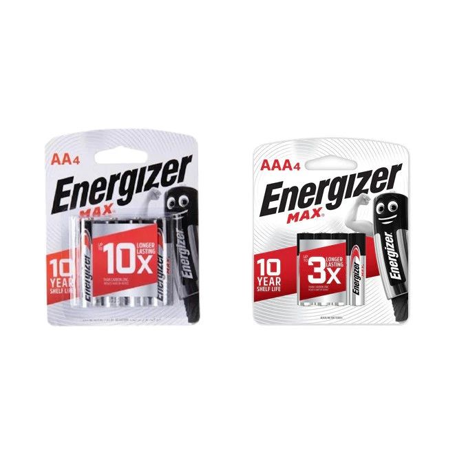 Energizer Max Batteries 4 pcs (Sabah)