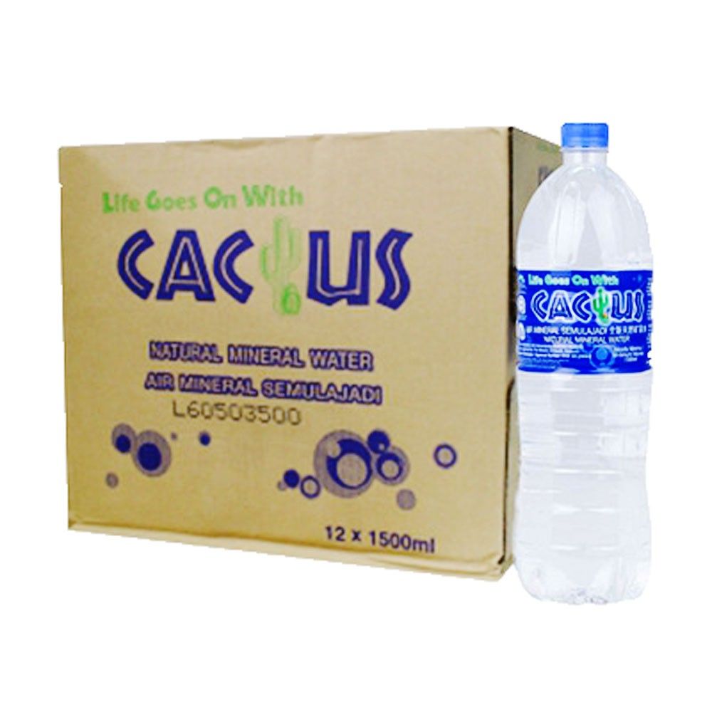 CACTUS Natural Mineral Water (12 x 1500ml)