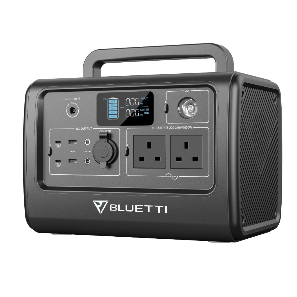BLUETTI EB70 Portable Power Station 716Wh LiFePO4 Battery Surge AC Solar Generator (1000W)