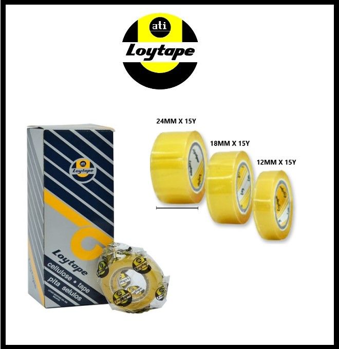 Loytape 12mm / 18mm / 24mm X 15y （Small size） 12mm X15y (12pcs) ST-L-1215-KK