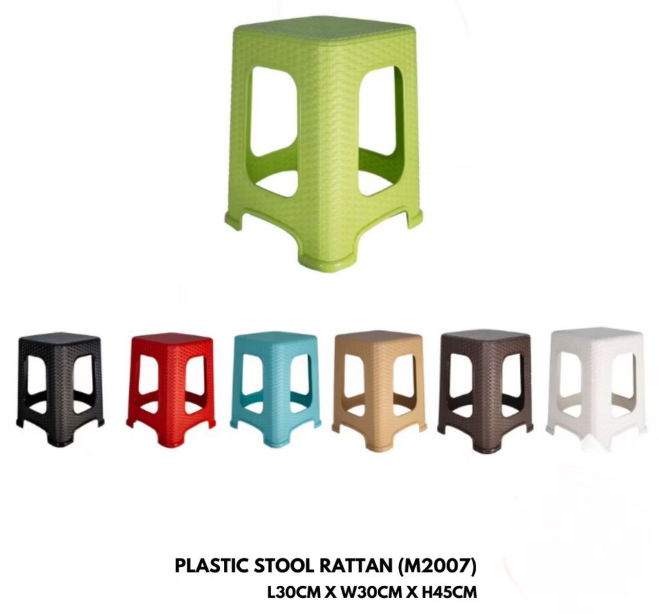 Stool Plastic Stool Stackable Square Rattan Pattern Plastic Bench Stool Plastic Stool Chair Multipurpose