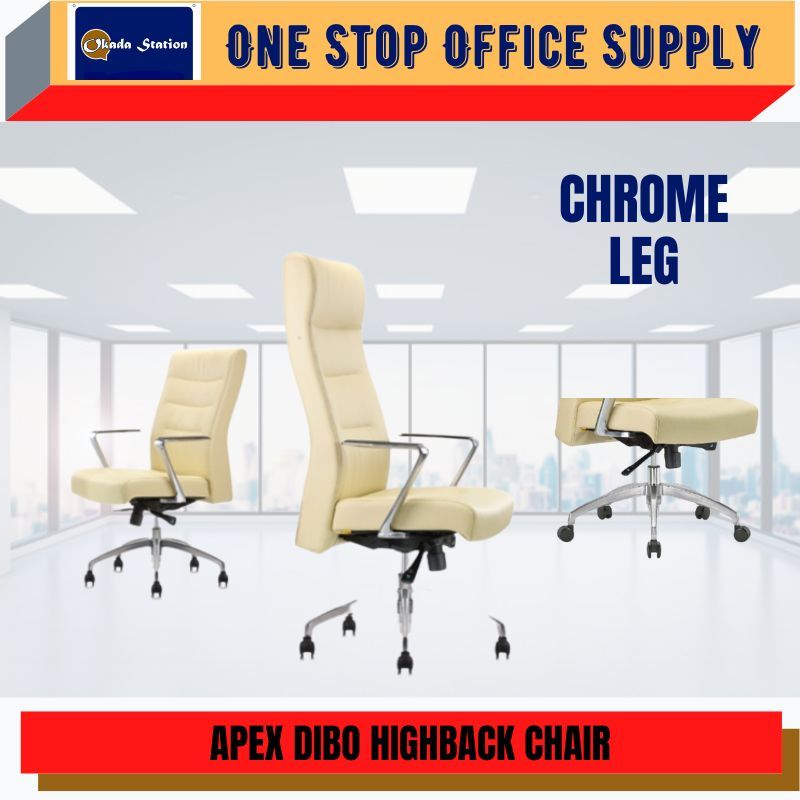 APEX DIBO SERIES ERGONOMIC HIGH BACK DIRECTOR CHAIR / PU LEATHER / FULL LEATHER CHAIR / OFFICE CHAIR / ERGONOMIC CHAIR / OFFICE CHAIR / DIRECTOR CHAIR / HIGHBACK CHAIR
