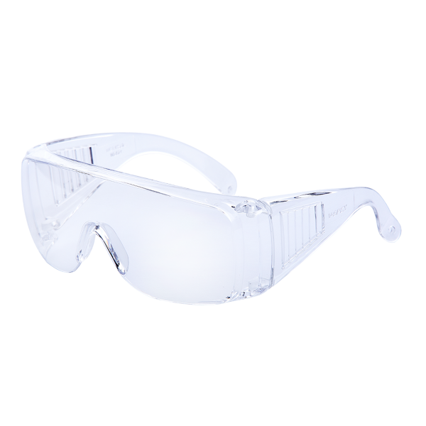 WORKSAFE V-SPEX EDK1 SAFETY GLASS CLEAR FRAME CLEAR LENS HC