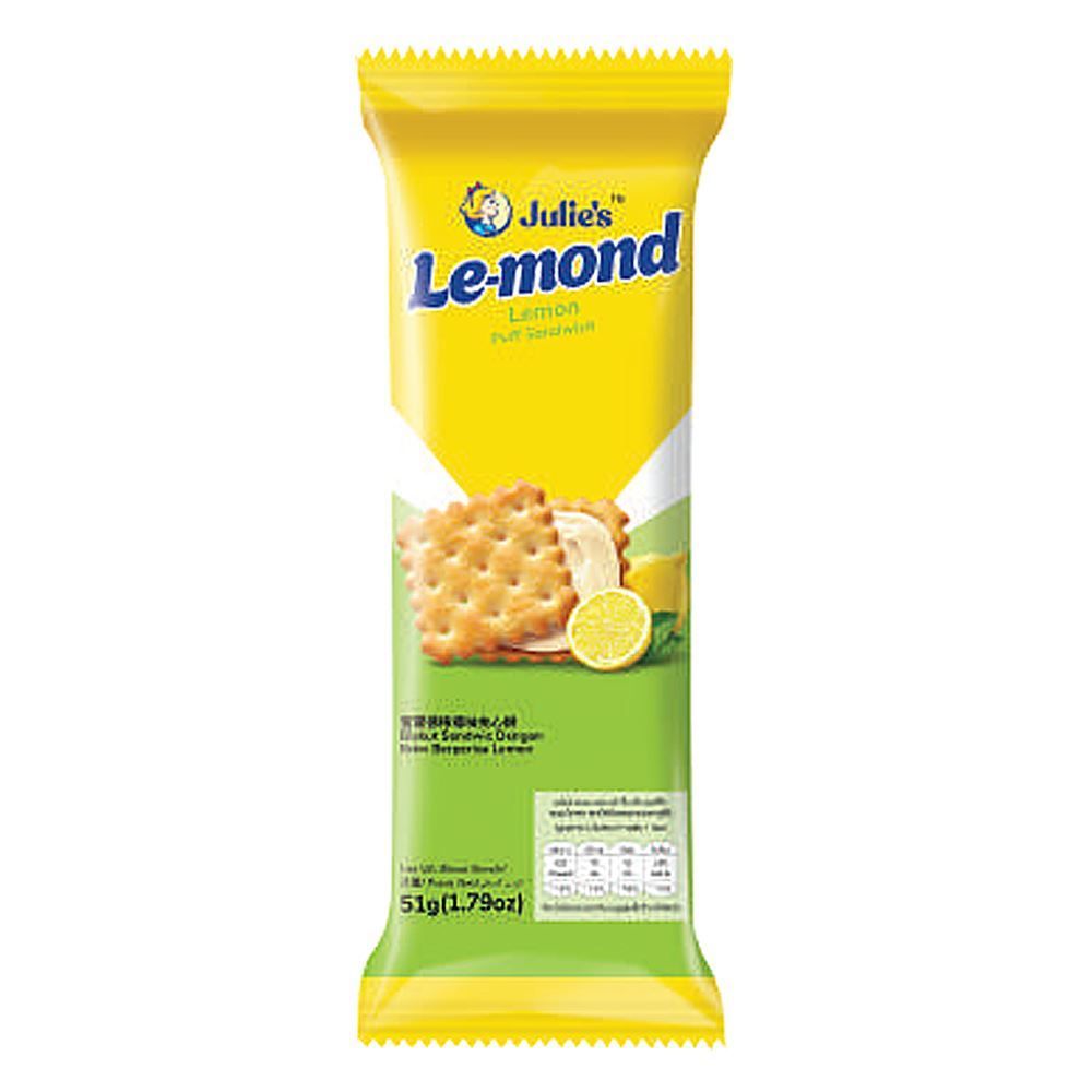 Julie’s Le-mond Lemon Puff Sandwich 51g X 6 BUNDLES