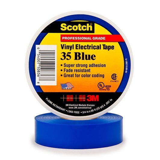 3M 35 SCOTCH VINYL ELETRICAL TAPE BLUE