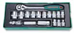 JONNESWAY 17PCS 1/2"DR. SOCKET SET